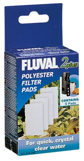 Filterplade fin Fluval 2+, 4 stk.
